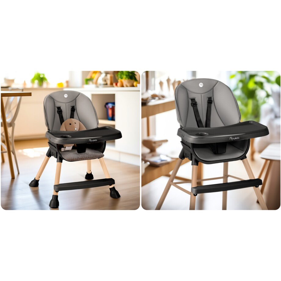 Krzesełko do karmienia dla dzieci regulowane fotelik Nukido