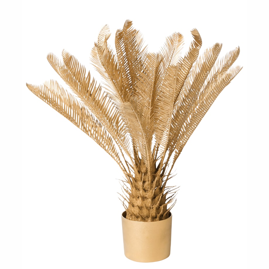 Sztuczna roślina ARECA PALM TREE 70 cm Złoty