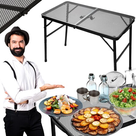 Składany stolik turystyczny JUMI kempingowy stół walizka