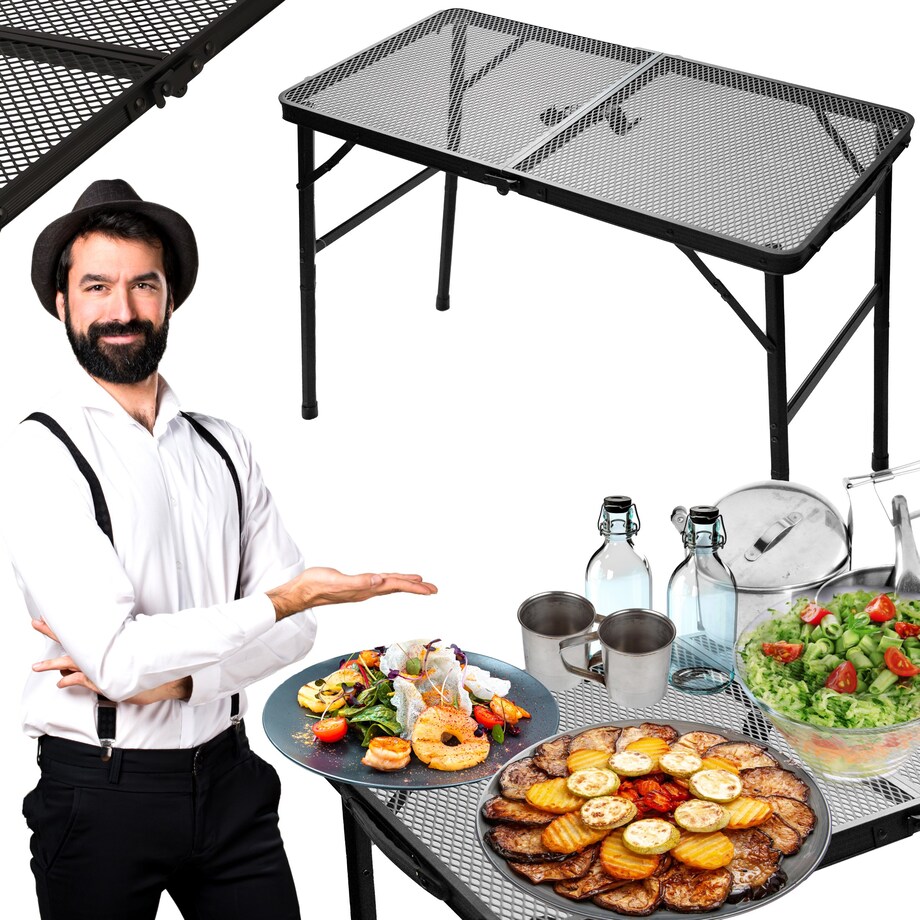 Składany stolik turystyczny JUMI kempingowy stół walizka