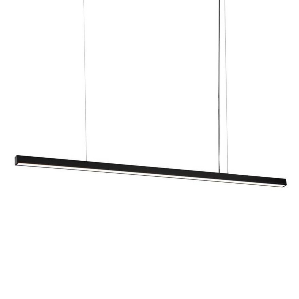 Zwieszana lampa belka Hanawa 8652 Shilo LED 28,8W 4000K nad stół do salonu czarna