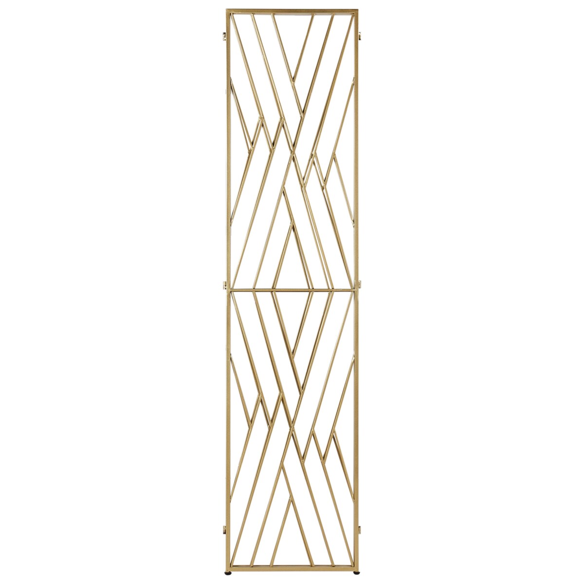 3-panelowy składany parawan pokojowy metalowy 117 x 170 cm złoty ASOLO