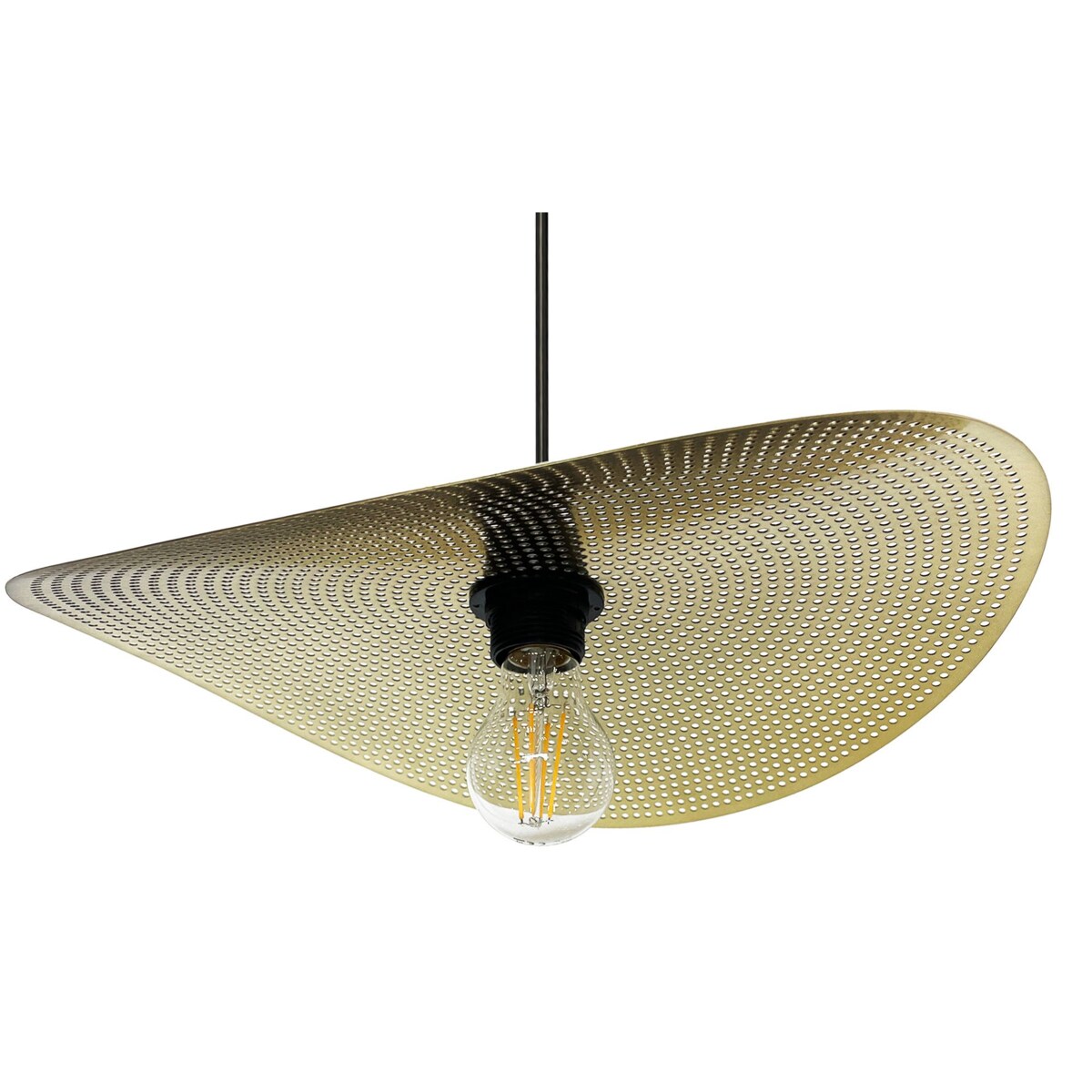 Lampa Sufitowa Wisząca App1469-1Cp Czarny Złoty, Metal