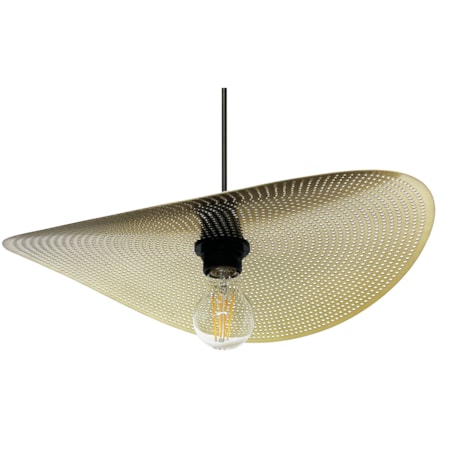 Lampa Sufitowa Wisząca App1469-1Cp Czarny Złoty, Metal