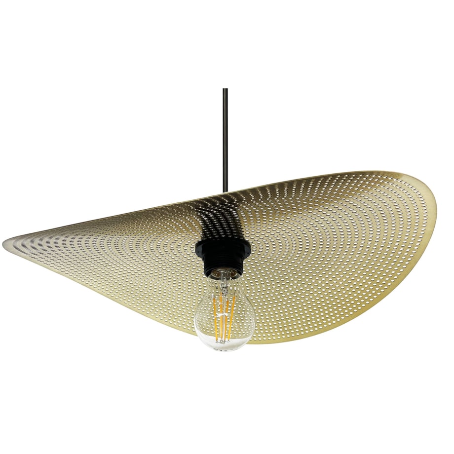 Lampa Sufitowa Wisząca App1469-1Cp Czarny Złoty, Metal