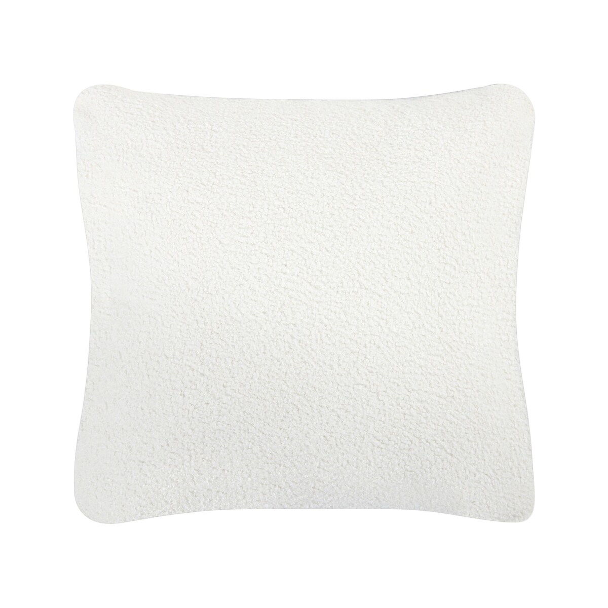 Narożnik LUNGO Boucle Biały dla 4 osób Lewostronny