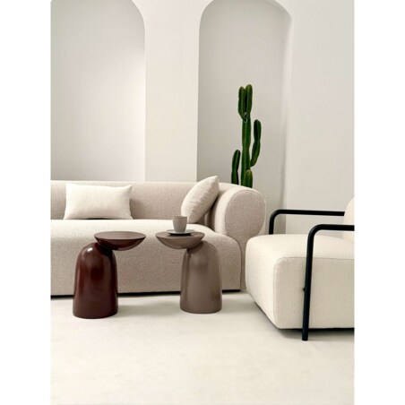 STOLIK ORLANDO BEŻOWY – DESIGNERSKI STOLIK BOCZNY DO SALONU