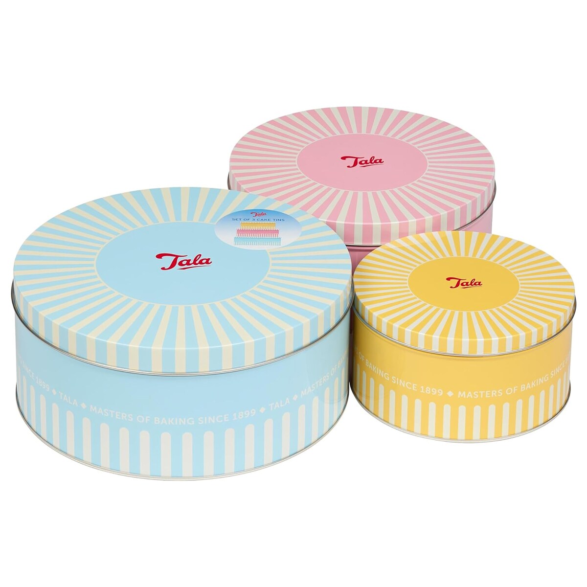 Tala puszki metalowe RETRO Elisabeth 3 szt.