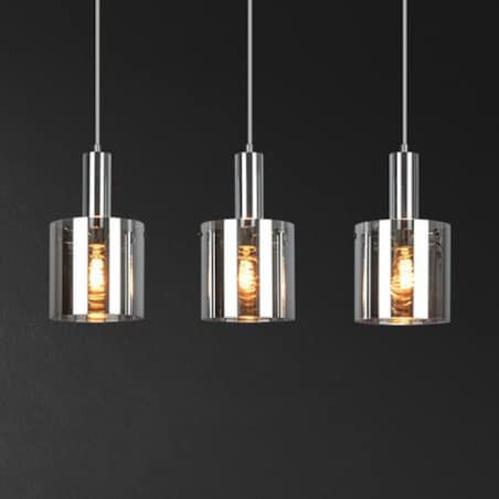 Kaskada LAMPA wisząca DONATI 5250 Rabalux loftowy zwis na listwie do kuchni chrom