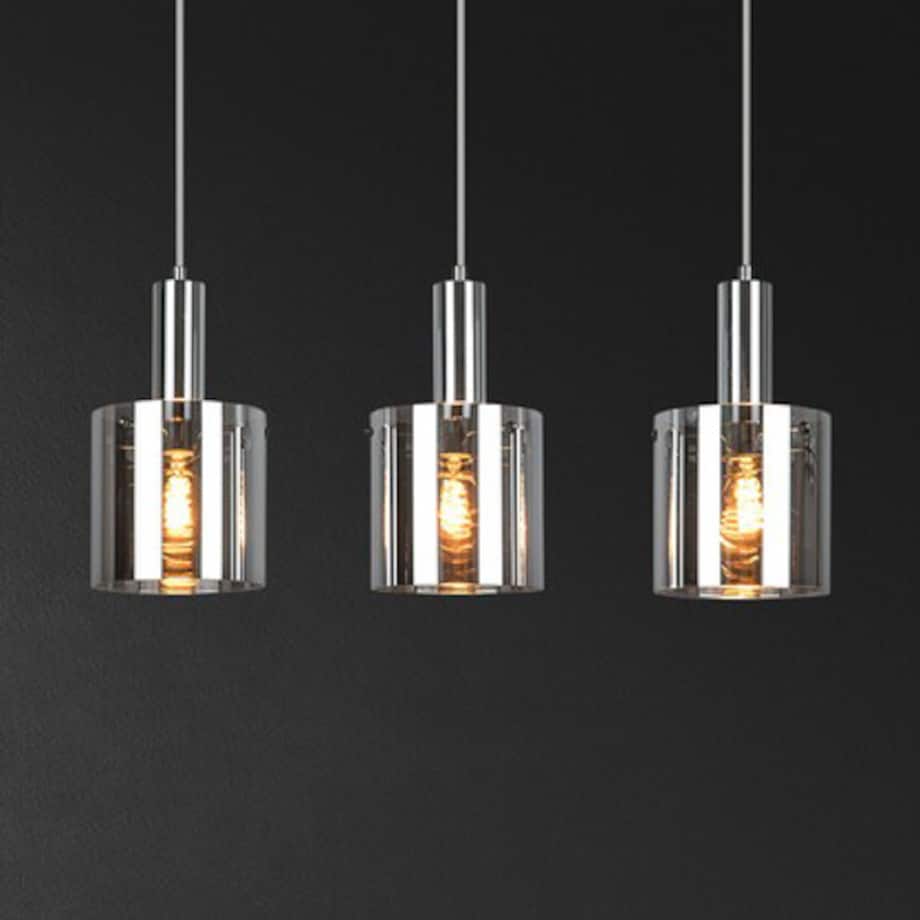 Kaskada LAMPA wisząca DONATI 5250 Rabalux loftowy zwis na listwie do kuchni chrom