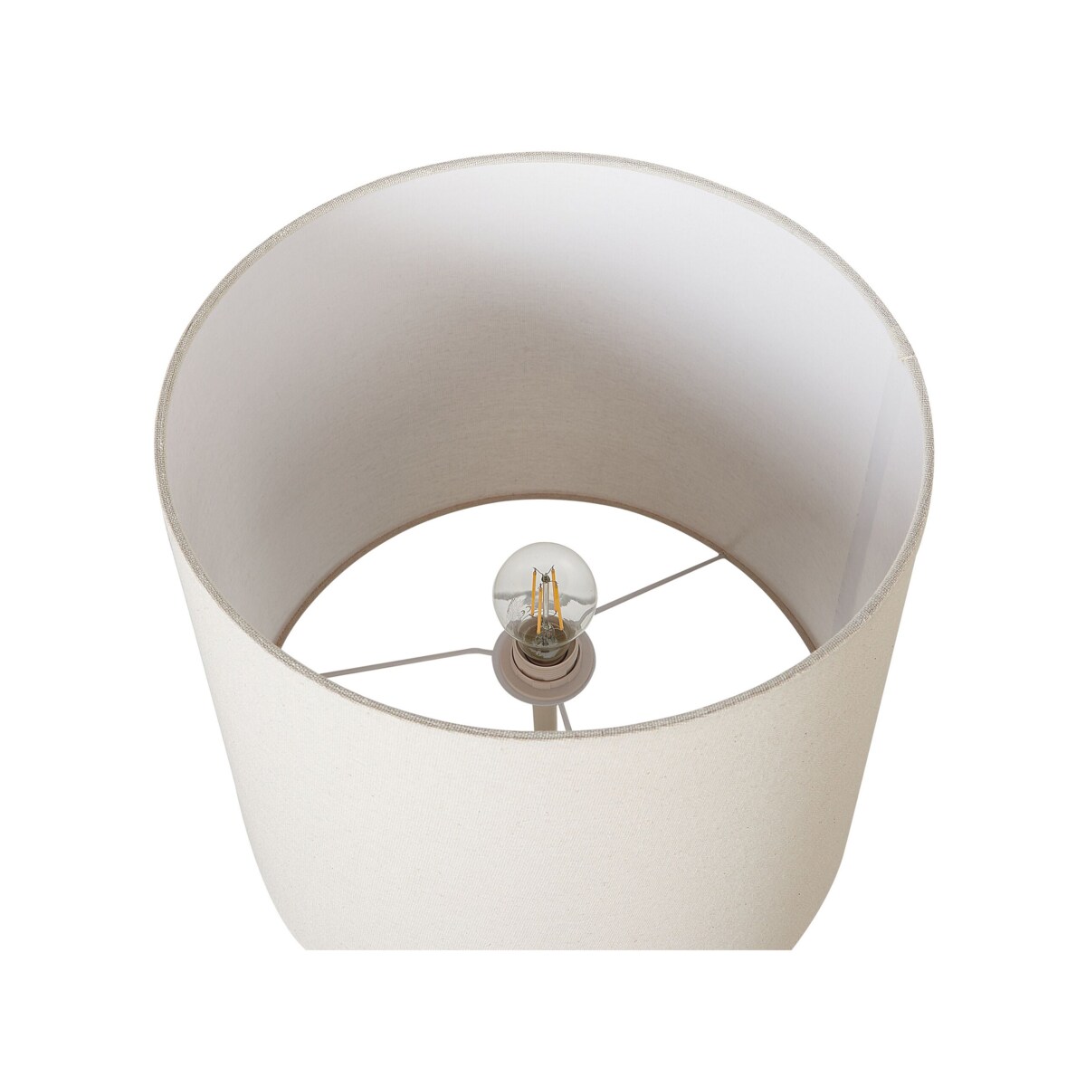 Lampa podłogowa metalowa biała KRIOS