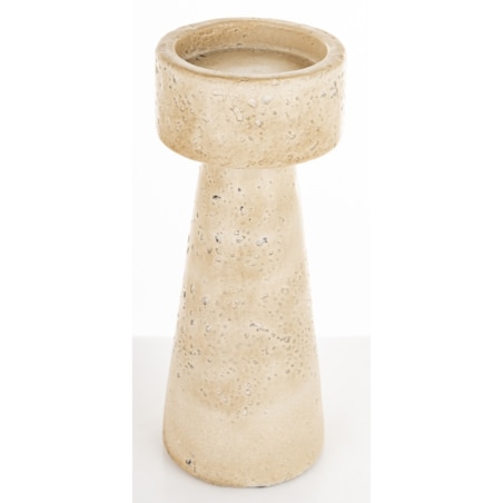 Świecznik cementowy 25x10x10 cm TORING-3 beżowy
