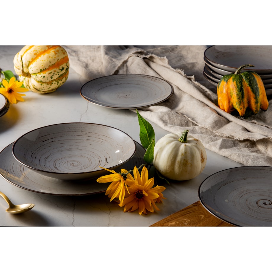 Konsimo ALUMINA Serwis obiadowy 6os. (18el.)