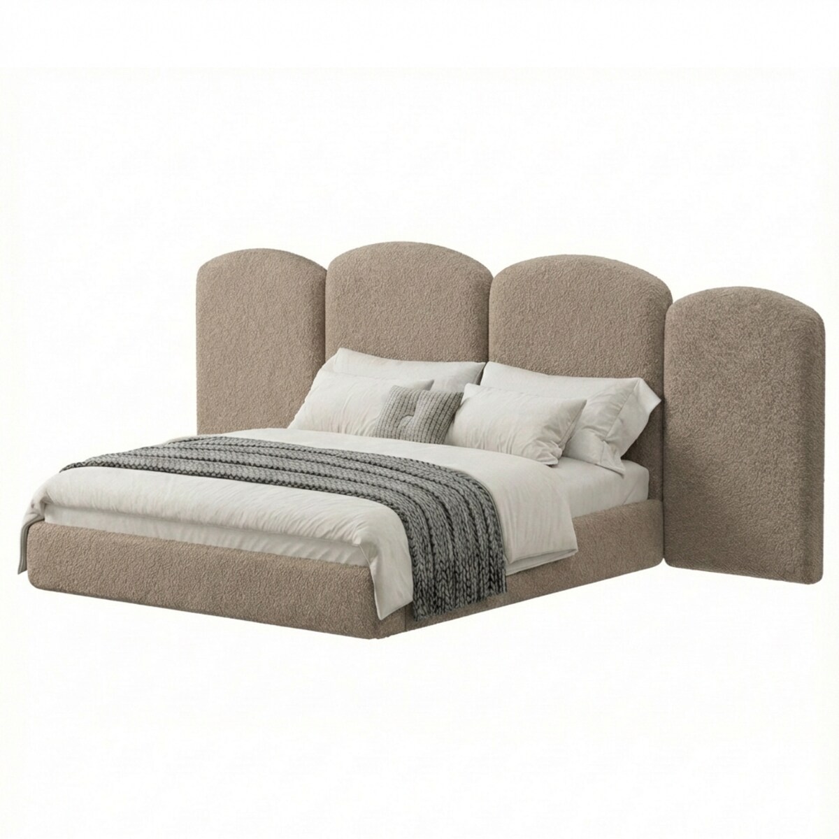 Łóżko Tapicerowane Ravello 140X200 Stelaż Pojemnik Na Pościel Loop 08