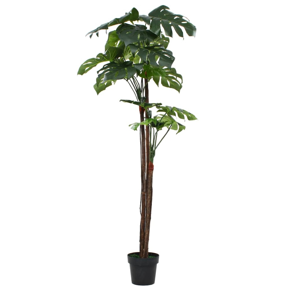 vidaXL Sztuczna monstera z doniczką, 170 cm, zielona