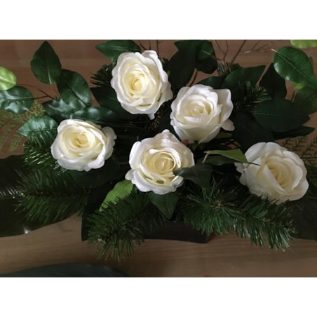 SZTUCZNE KWIATY róża biała na stroik kompozycję bukiet święto pomnik duża