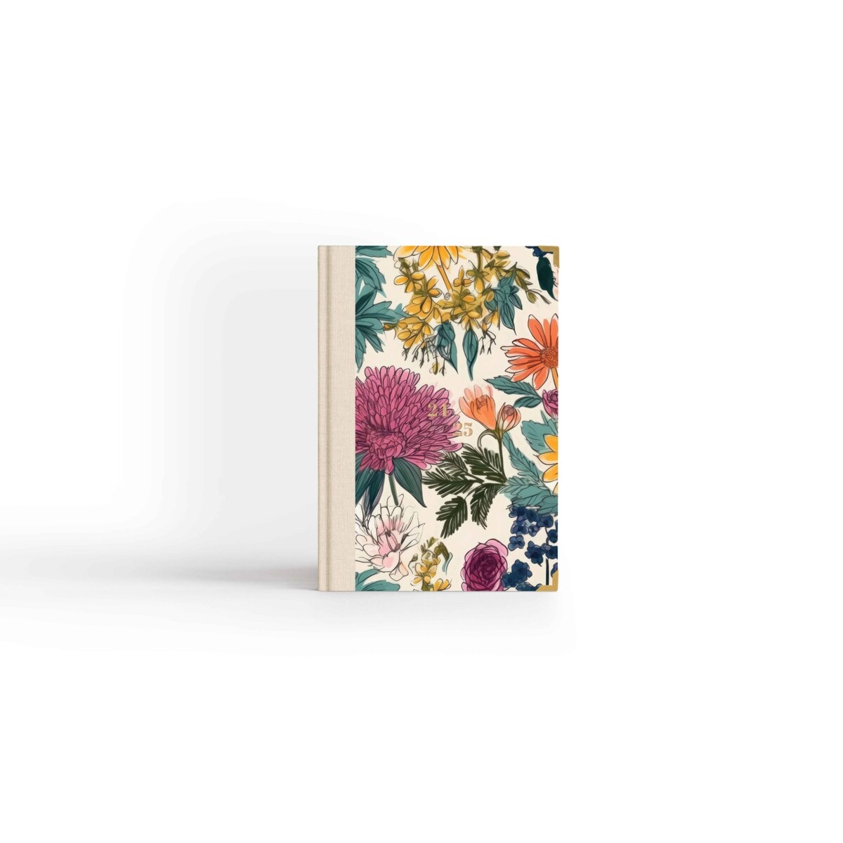 AKADEMICKI PLANNER KSIĄŻKOWY. Floral Vintage