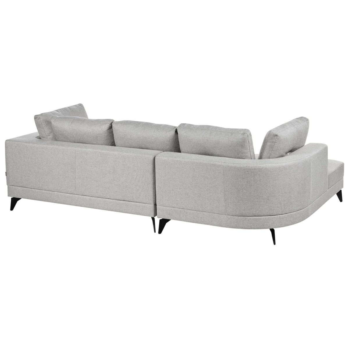 Narożnik dla 3 osób MARUM Len syntetyczny Szary Prawostronny