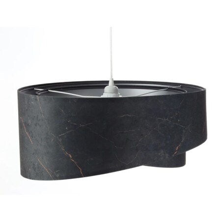 Lampa wisząca BLACK MARBLE czarna/srebrna