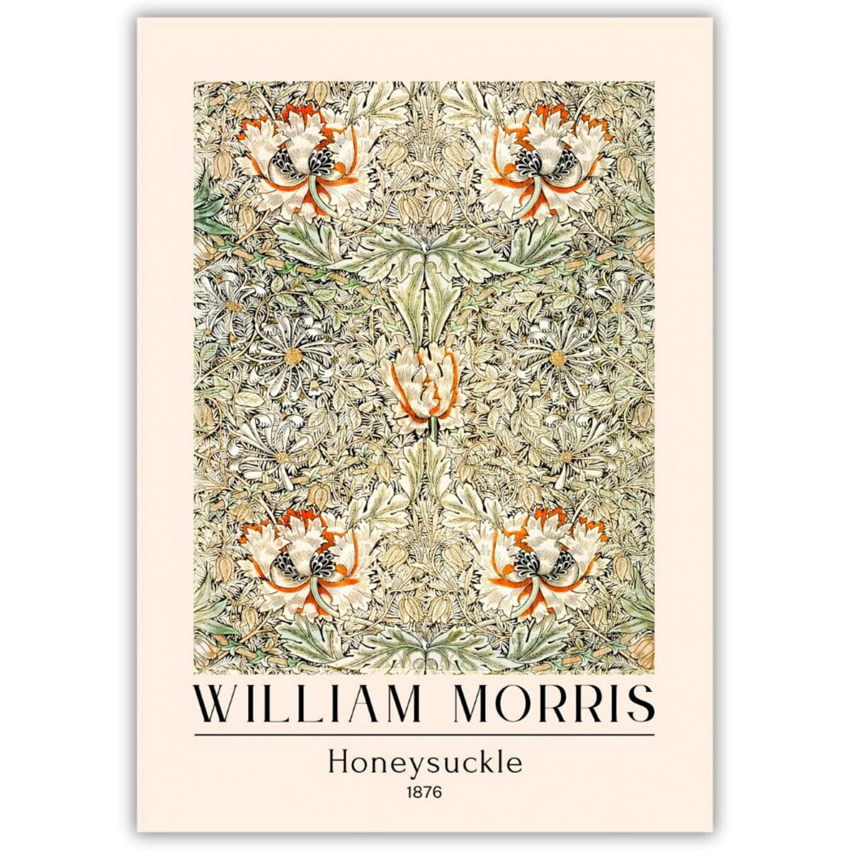 plakat william morris honeysuckle 50x70