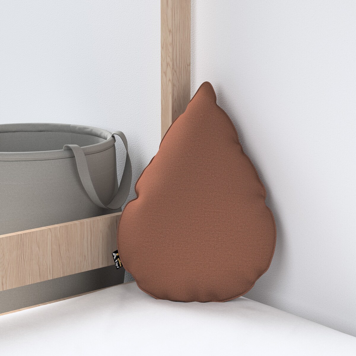 Poduszka Sweet Drop, brązowy, 55x15x35cm, Happiness