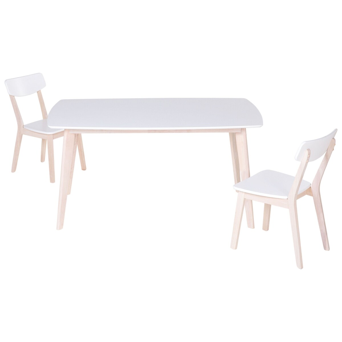 Stół do jadalni 150 x 90 cm biały SANTOS