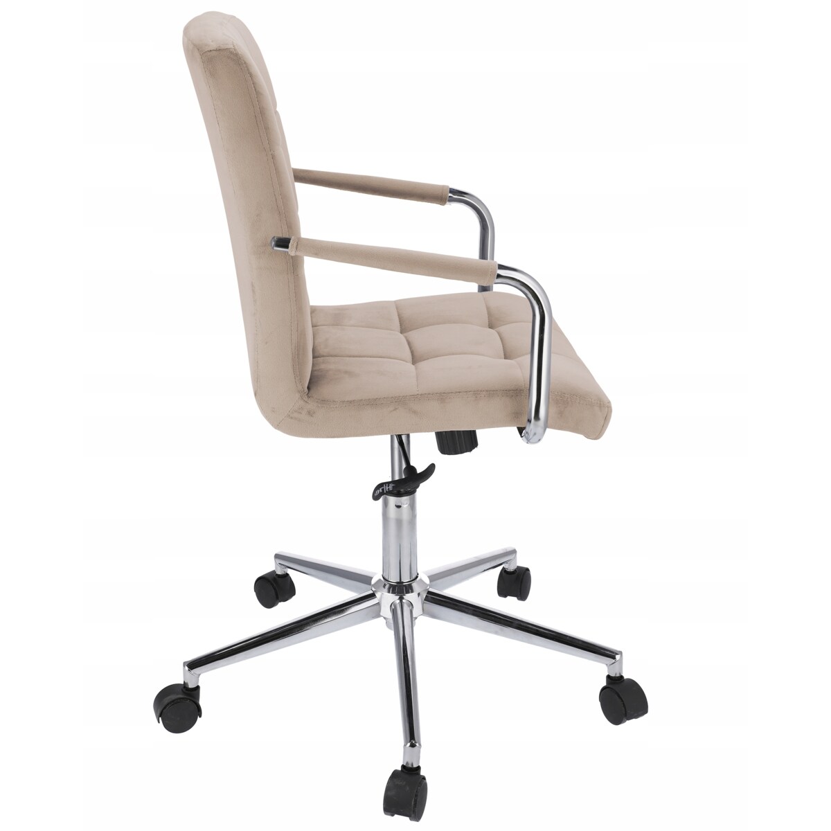 Krzesło obrotowe biurowe QUATRO beżowe welur