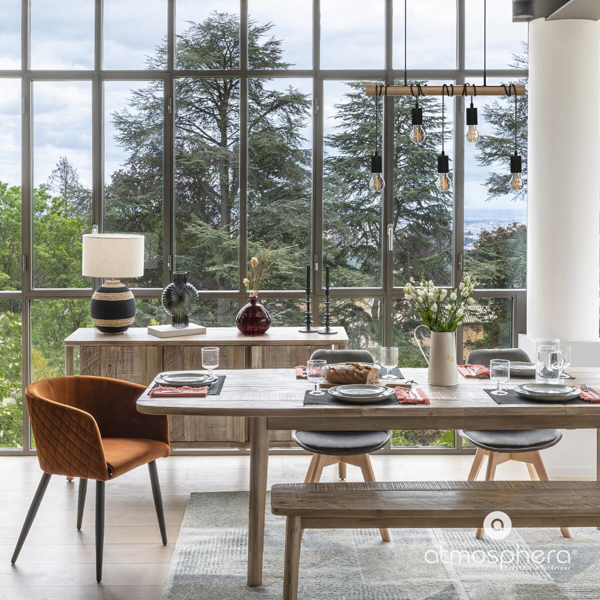 Pękaty wazon ze szkła z recyklingu ULY, Ø 21 cm