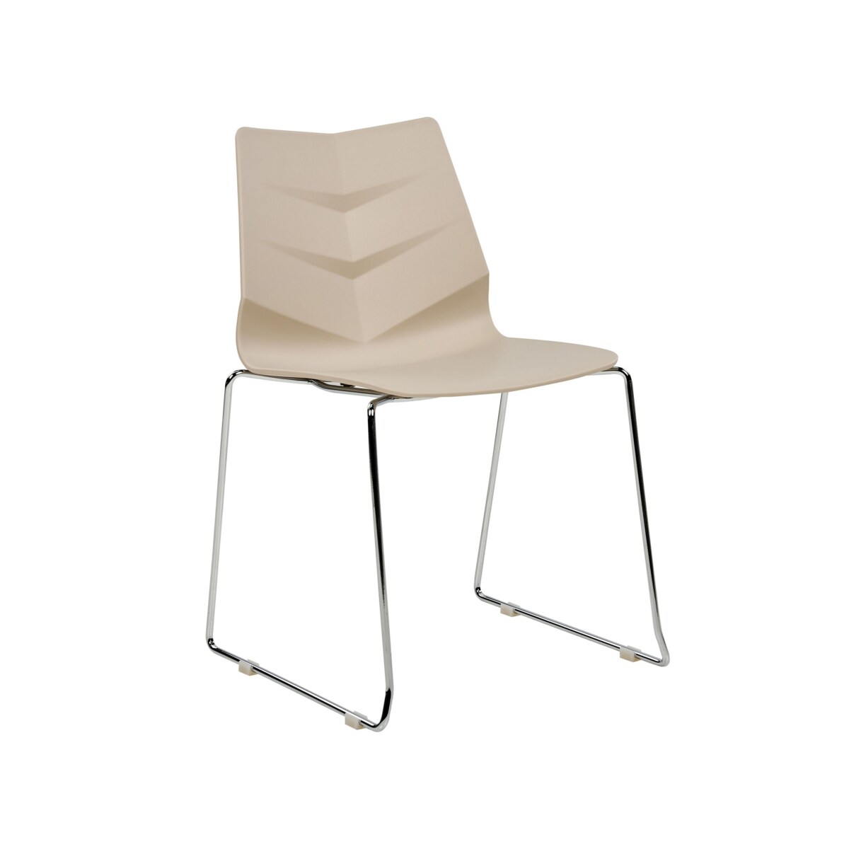 Zestaw 4 krzeseł do jadalni beżowy HARTLEY