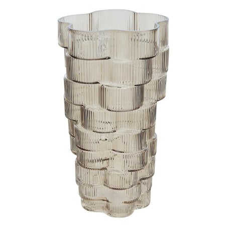 Wazon szklany, szary, 30 cm, Sky