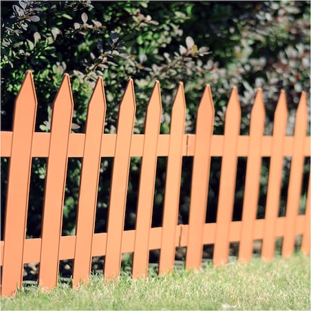 Płotek Ogrodowy 3,22 M Obrzeże Trawnikowe Palisada Terakota