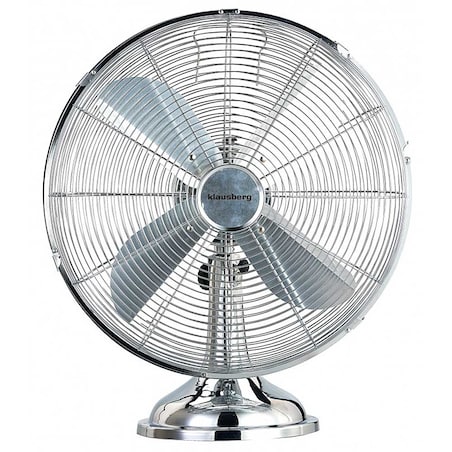 Wentylator biurkowy wiatrak stojący srebrny 40cm 50W KLAUSBERG