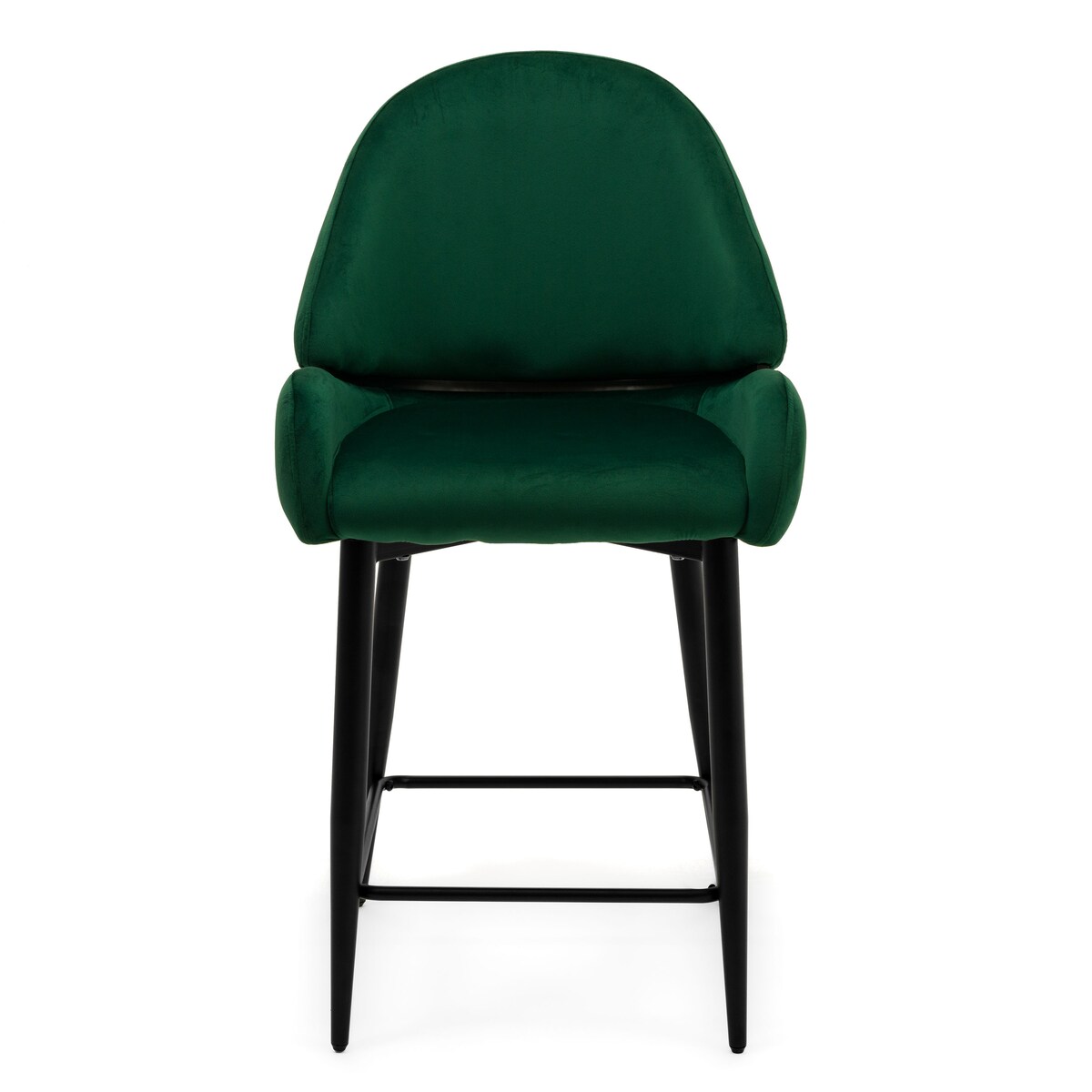 Hoker tapicerowany welurowy do salonu BERGAMO zielony