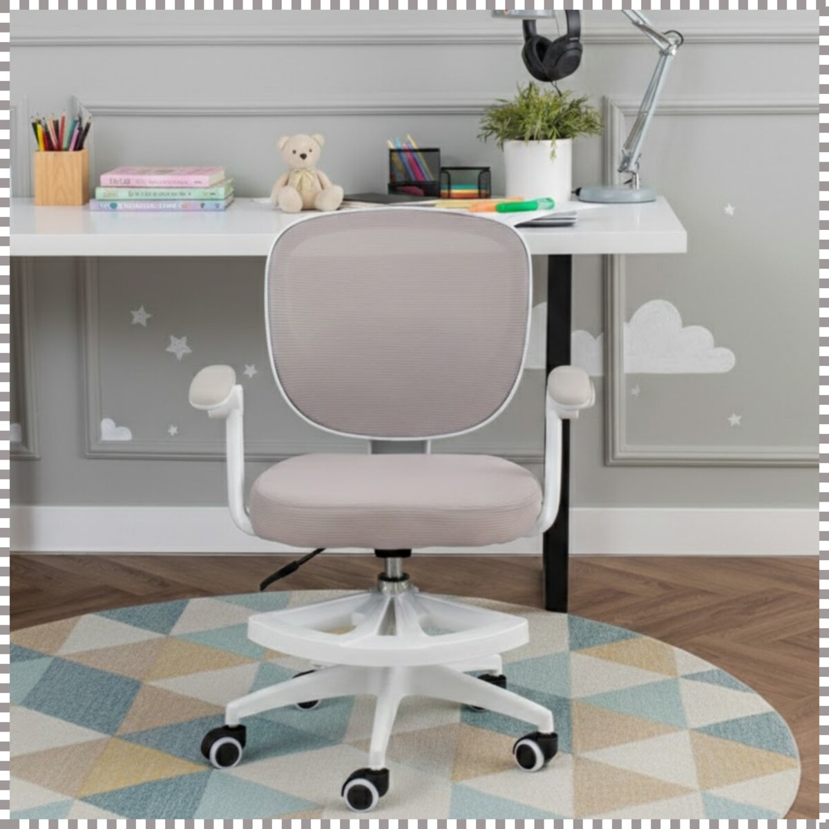 Fotel obrotowy biurowy do biurka krzesło dziecięce ergonomiczny młodzieżowy