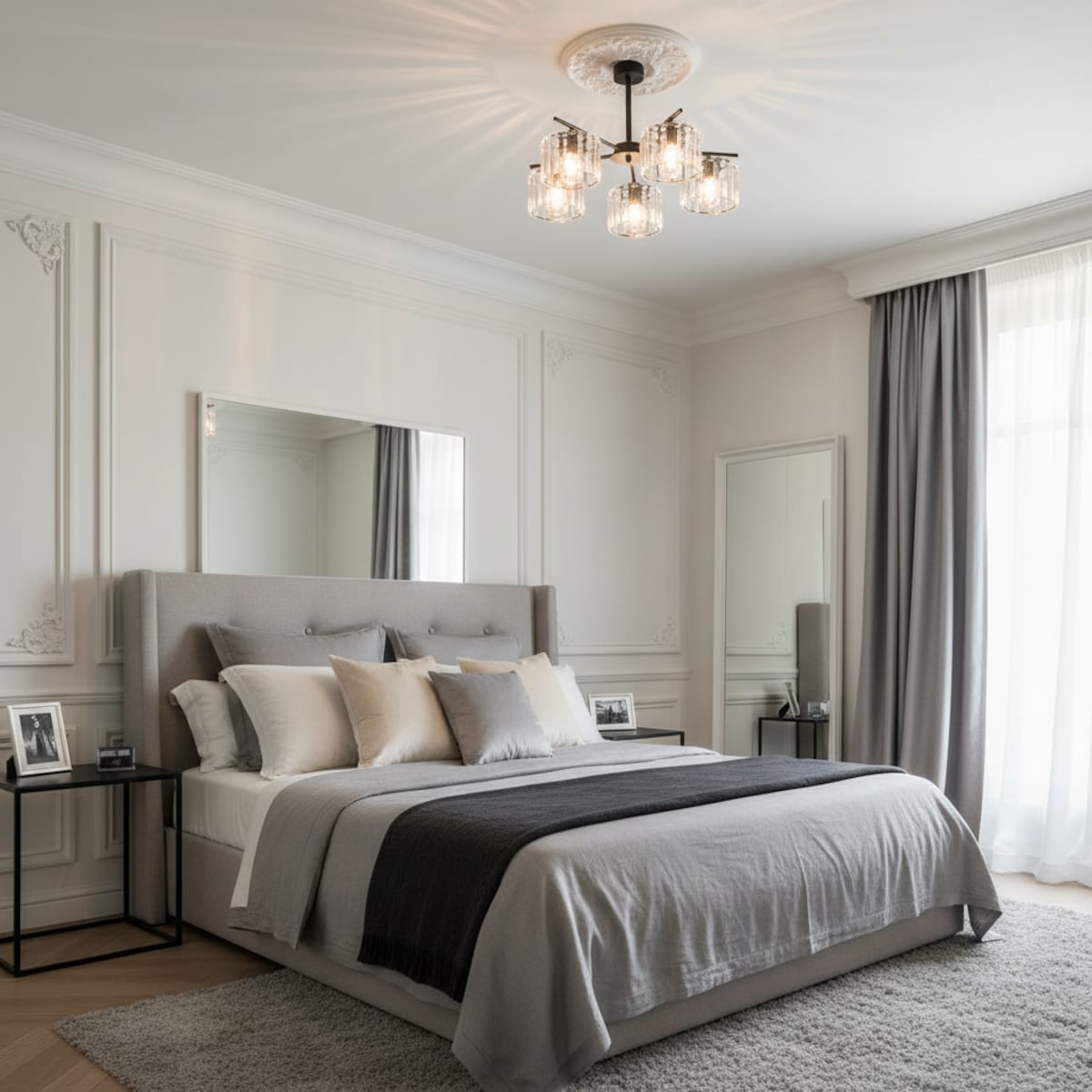 lampa sufitowa wisząca 5 punktowa edylit glamour do kuchni