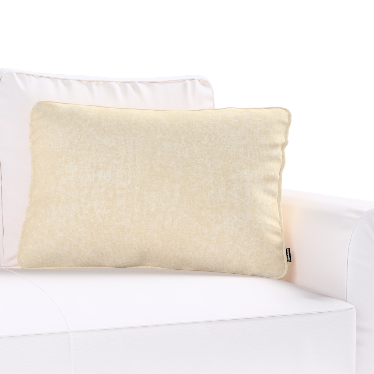 Poszewka Gabi na poduszkę prostokątna 60x40 szaro-beżowy szenil