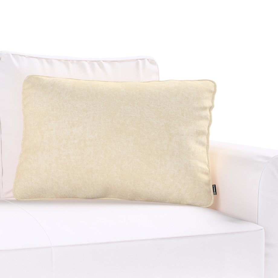 Poszewka Gabi na poduszkę prostokątna 60x40 szaro-beżowy szenil