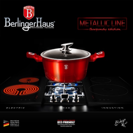 Garnek z pokrywką Berlinger Haus Burgundy 2,5L BH-1256