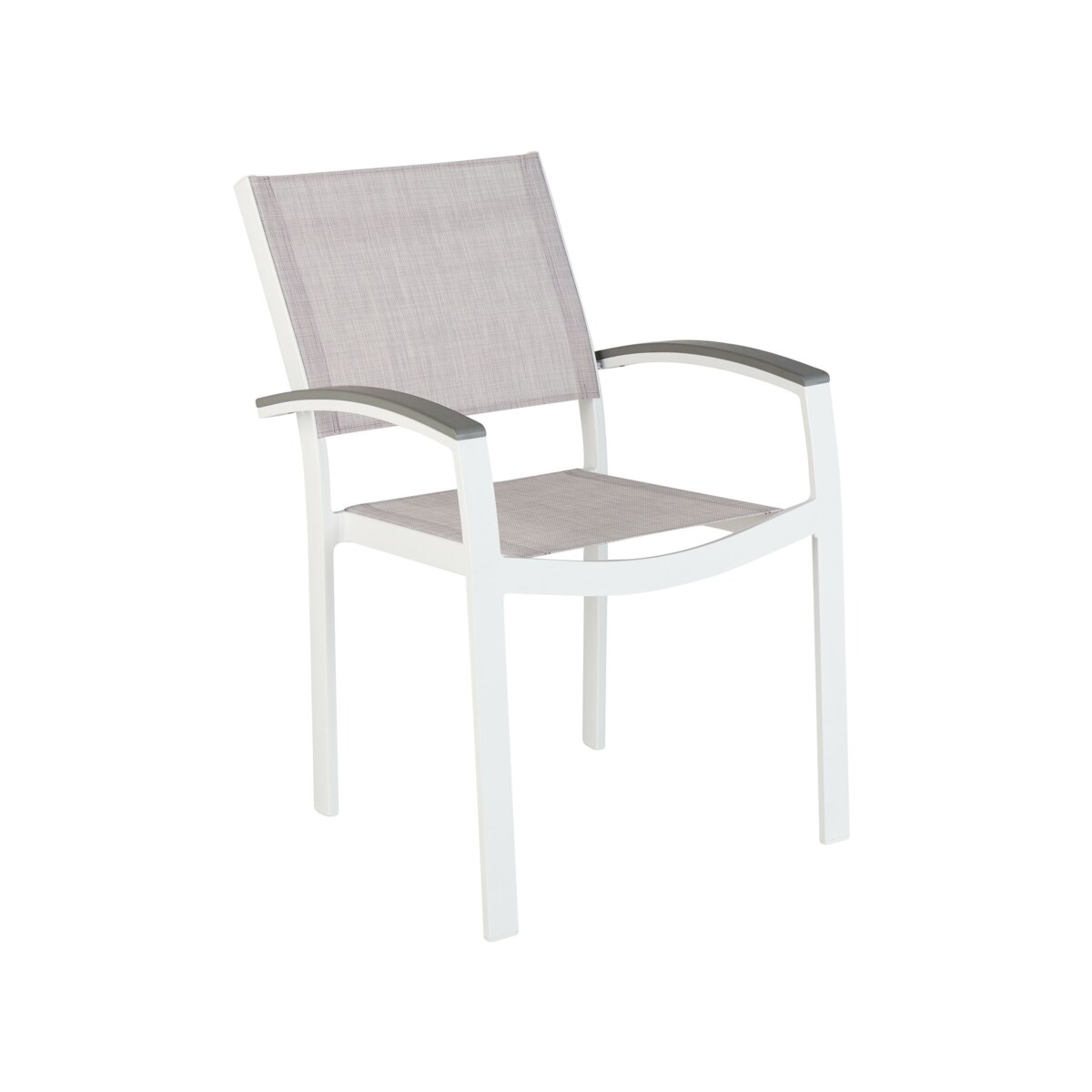 Zestaw ogrodowy metalowy stół i 8 krzeseł szary PERETA