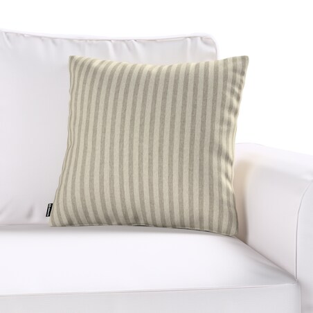 Poszewka Kinga na poduszkę 43x43 beżowo-brązowe paski