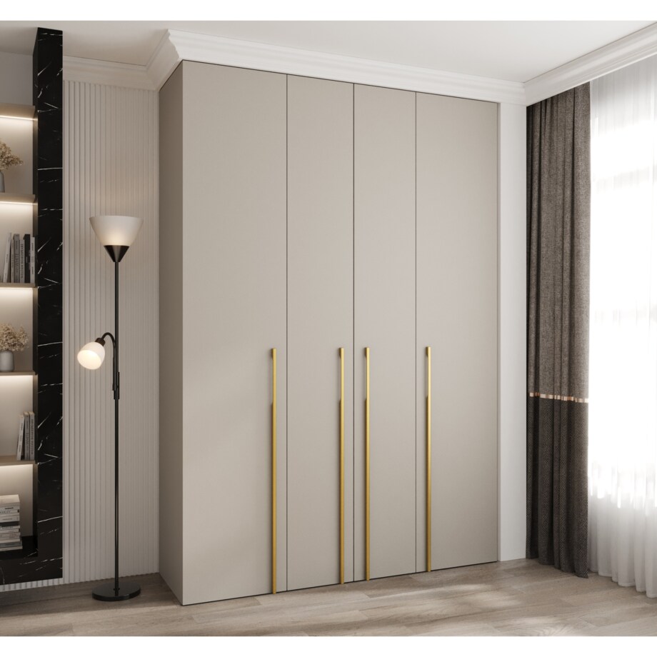 Szafa czterodrzwiowa Como 3 170 gł.40 kaszmir+złoty