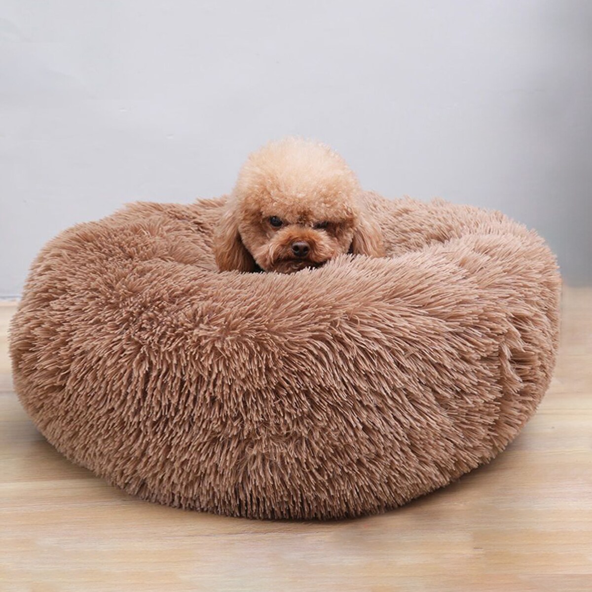 PLUSZOWE OKRĄGŁE LEGOWISKO kojec DLA PSA KOTA poduszka posłanie 60x60