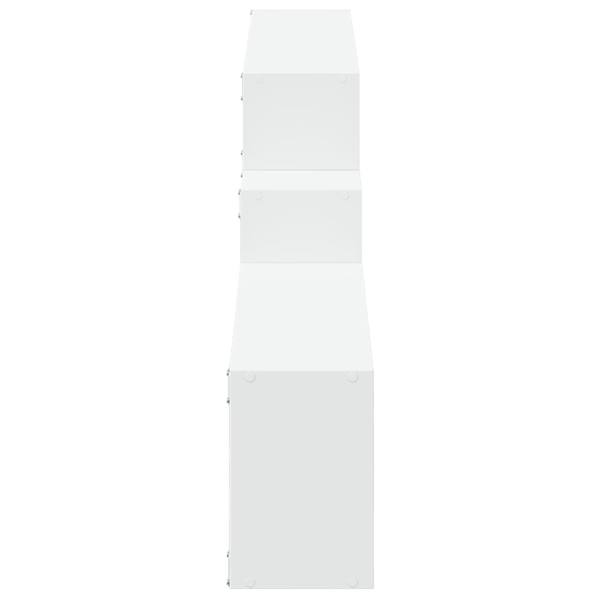 vidaXL Półka ścienna, 158x18x53 cm, biała, materiał drewnopochodny