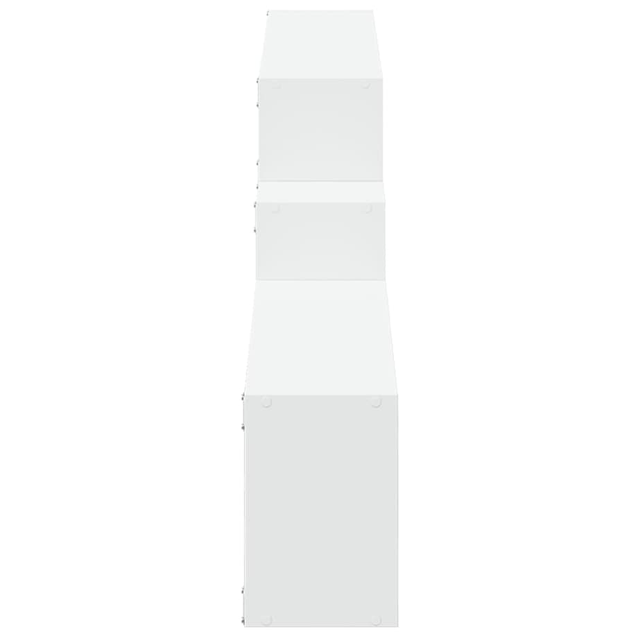 vidaXL Półka ścienna, 158x18x53 cm, biała, materiał drewnopochodny