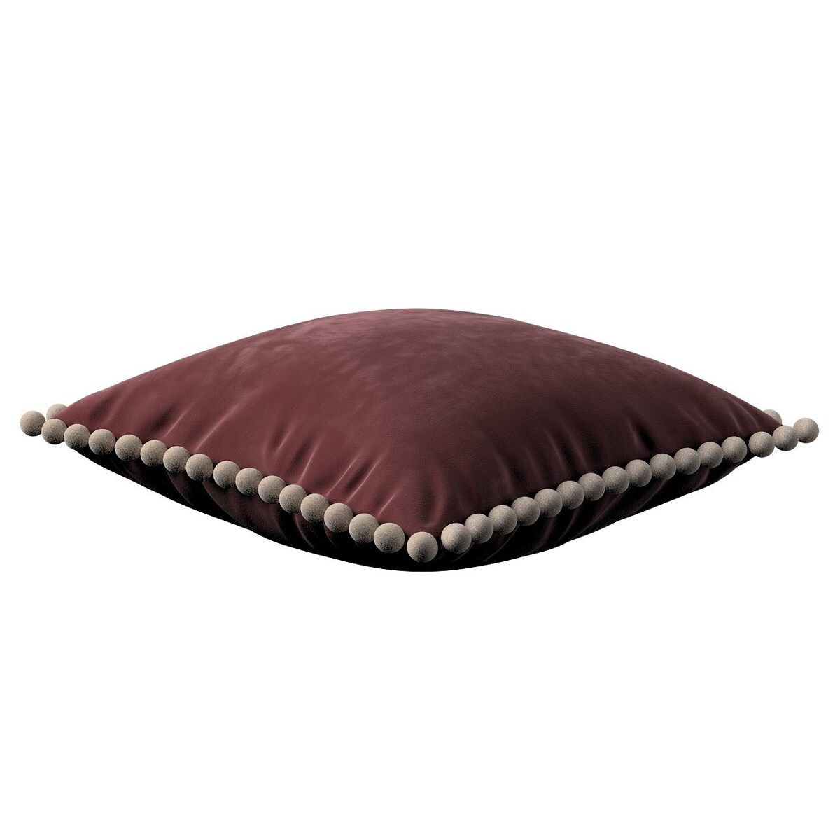 Poszewka Wera na poduszkę 45x45 bordowy