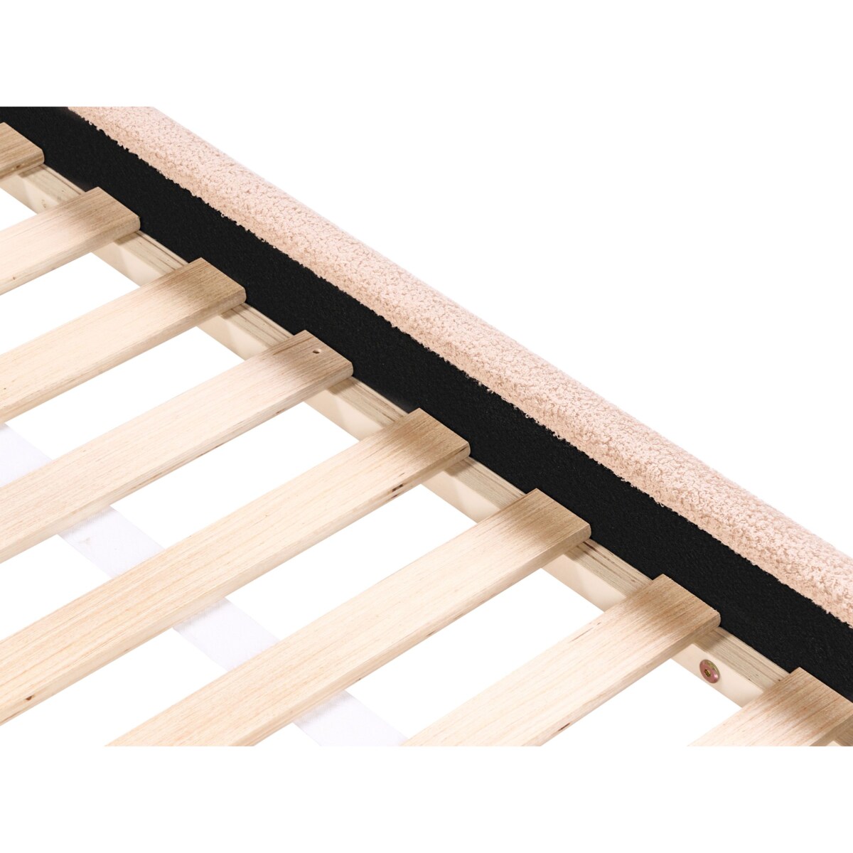 Łóżko Boucle PERROS 90 x 200 cm Beżowy