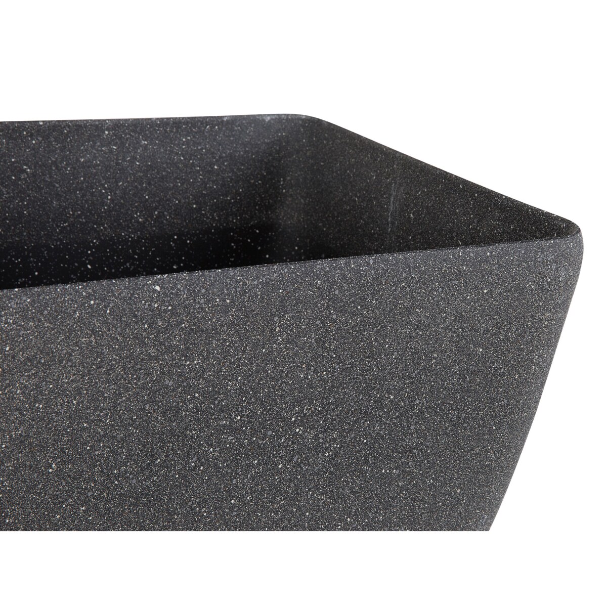 Zestaw doniczek 49 x 49 x 49 cm ciemnoszare ZELI