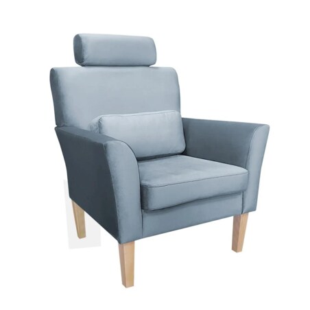 Fotel PIRO BL VELVET szary