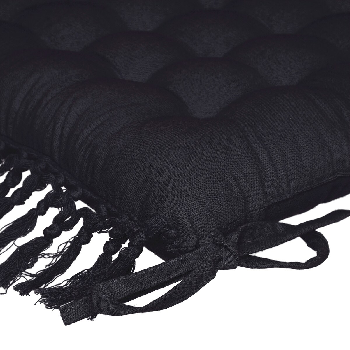 Poduszka na krzesło z frędzlami, 40 x 40 cm