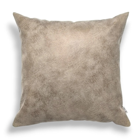 Beżowy zestaw poduszek dekoracyjnych Sawanna i Ronda - efekt skóry